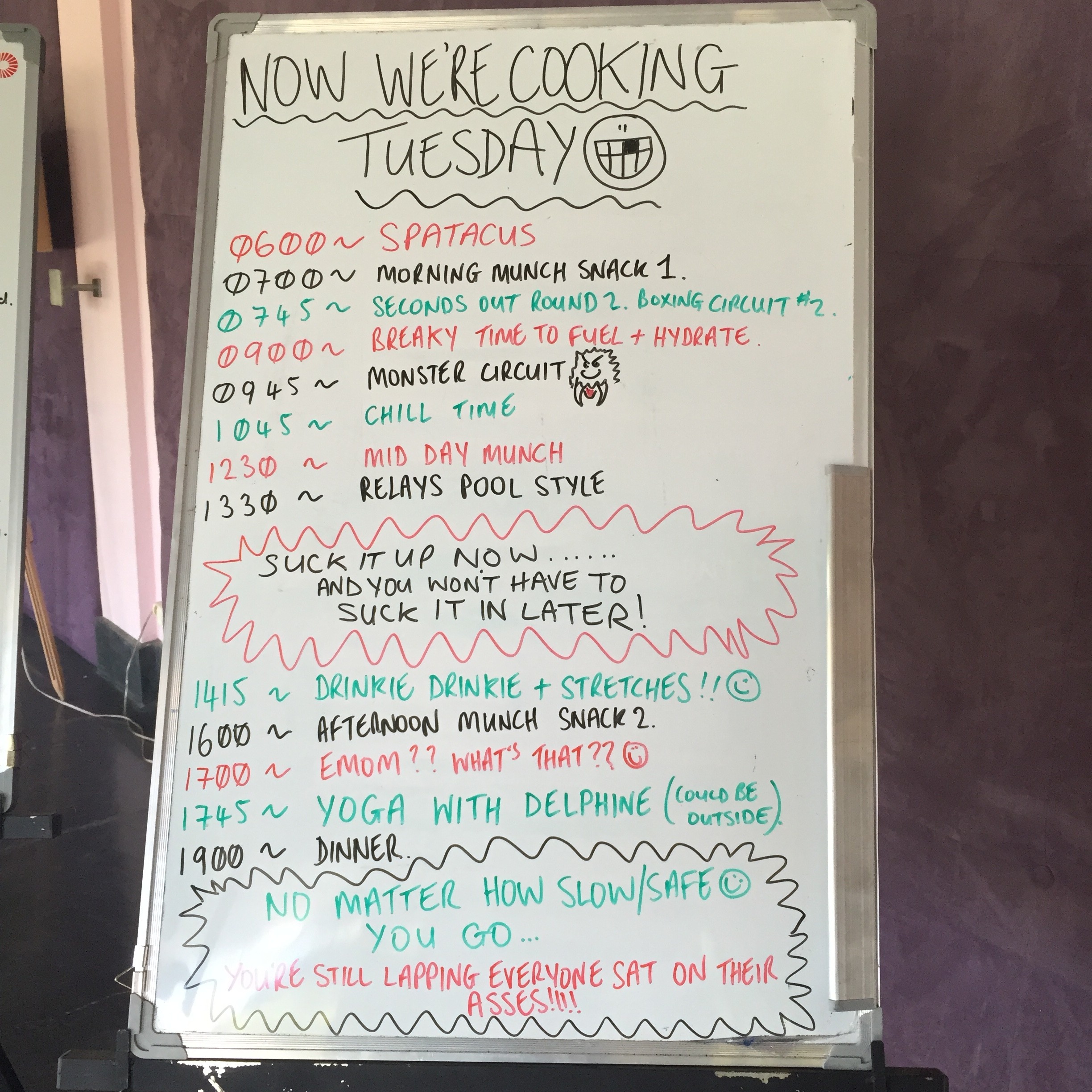 No1 Boot Camp Marrakech, trainingn programme, fitness programme
